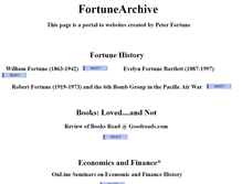 Tablet Screenshot of fortunearchive.com